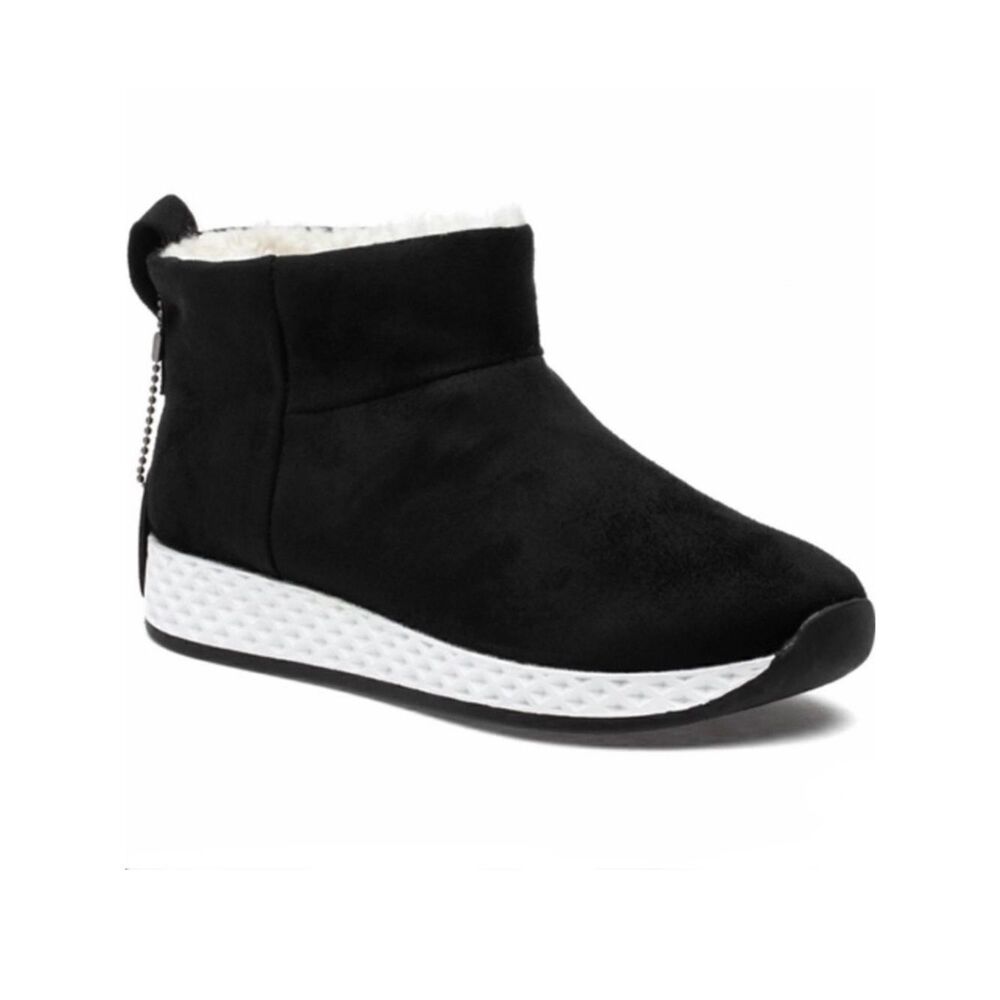 NWT J/SLIDES Sz 8 & 10 OLLIE Urban Sports Black Luxe Waterproof Suede Booties